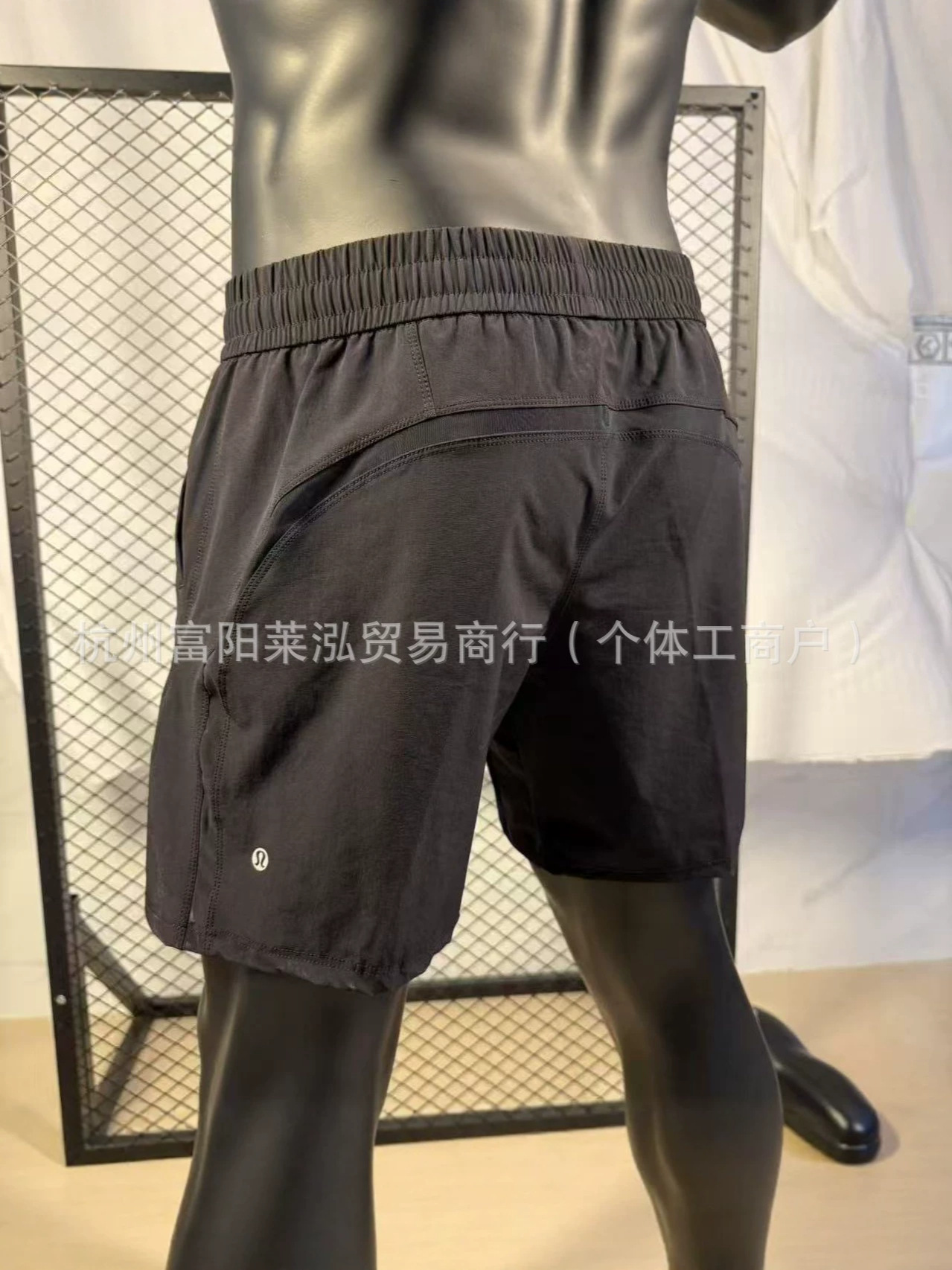 lu foreign trade summer trendy quick-dry men's shorts luxury sports quarter-length shorts quick-dry pants for running outdoor fitness