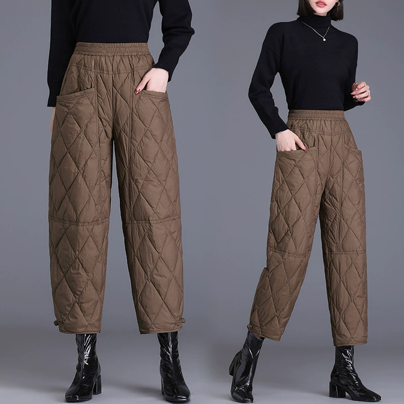 Зимние плотные ветронепроницаемые утепленные брюки, 2022