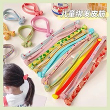 中國結兒童發圈彩色高彈力橡皮筋發繩簡約時尚可愛韓版少女頭繩