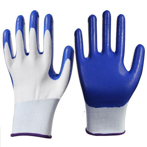 Guantes de Trabajo y Protección de Hilo de Algodón, Resistente al Desgaste, Antideslizante, para Trabajo y Jardinería