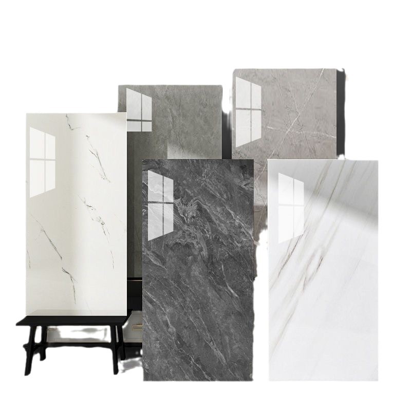 Papel pintado a prueba de humedad autoadhesivo impermeable a prueba de agua a prueba de aceite placa de aluminio y plástico decoración de pared imitación de azulejos de mármol pegatinas cocina y baño