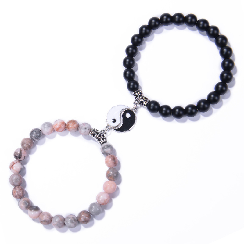 natural stone Material Gossip Pattern Chinoiserie Gossip Natural Stone Bracelets In Bulk