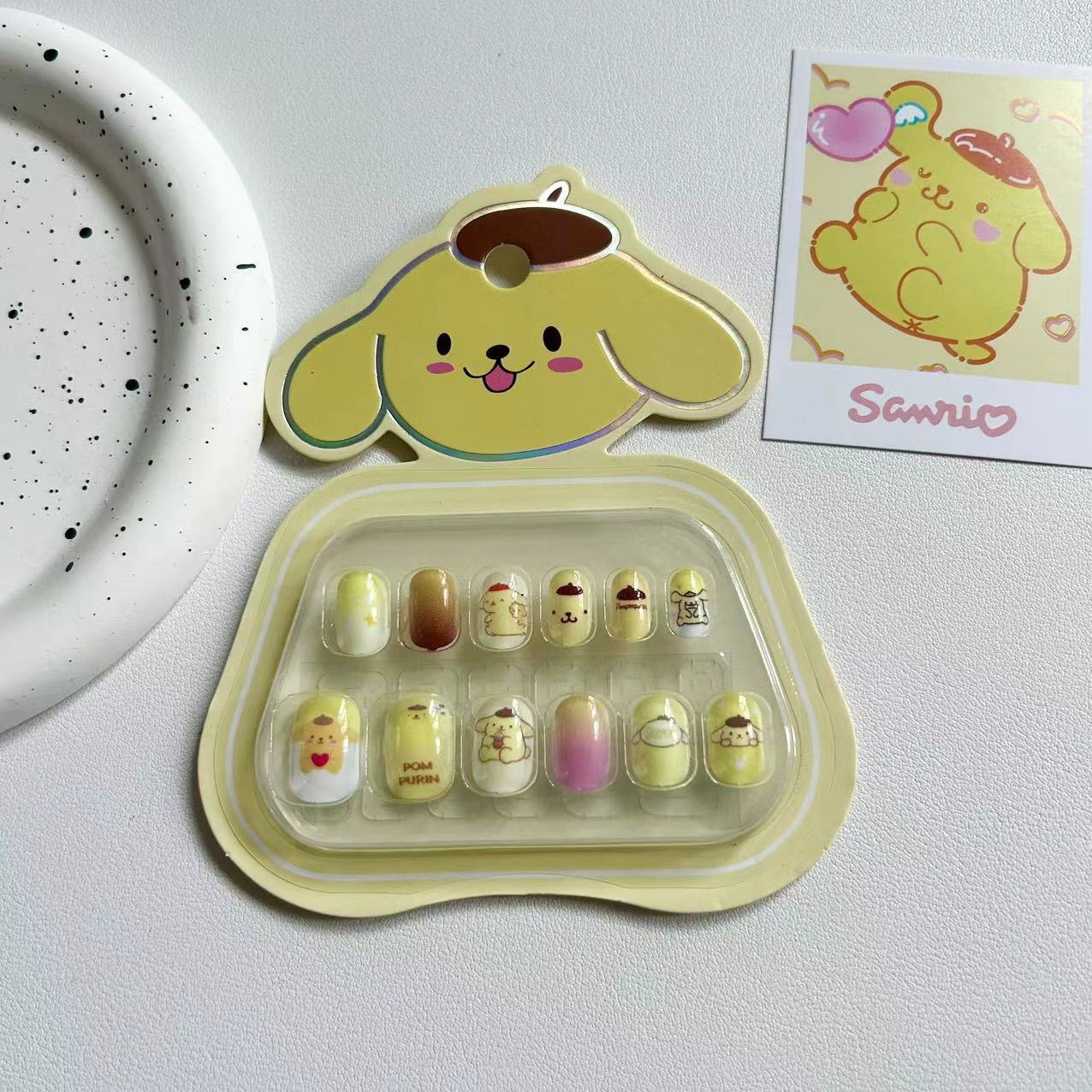 Niños estereoscópicos hechos a mano para usar uñas adorables pegatinas de uñas de dibujos animados para chicas juguetes