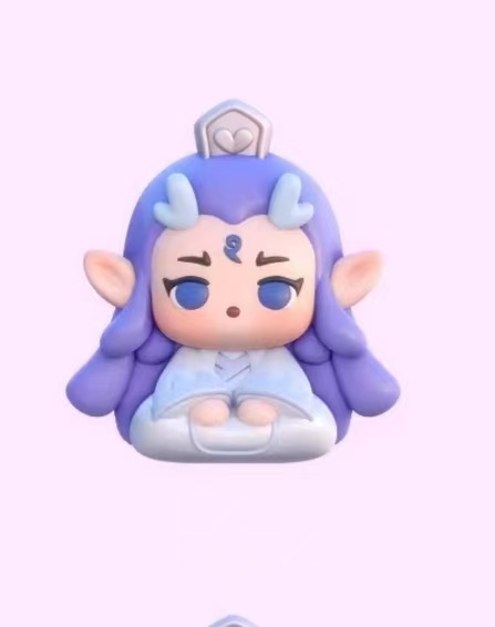 앉아있는 Ao Bing 18cm 석고 인형 라텍스 몰드