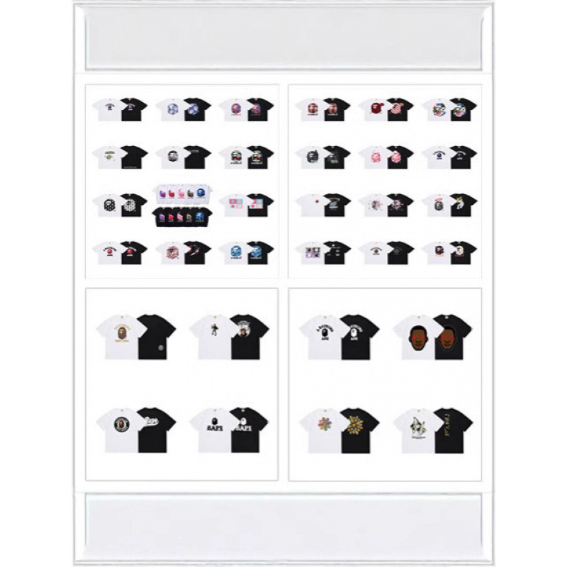 Bape Trendy Brand Shark Ape Head Heavyweight Authentic Classic Short-Sleeve T-Shirt for Men and Women, Couple's Camouflage Print Half-Sleeve Bape Trendy Brand Shark Ape Head Heavyweight Authentic Classic Short-Sleeve T-Shirt for Men and Women, Couple's Camouflage Print Half-Sleeve