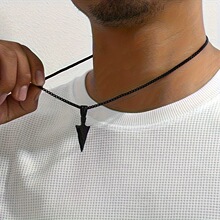 E 38712 Men's Triangle Arrow Necklace ��ʿ��ͷ���� ����
