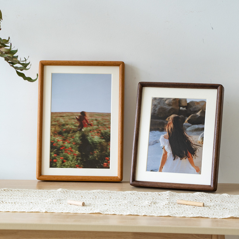 Photo frame table solid wood mortise and tenon round corners wedding photos wash photos plus print 6/8 inch Walnut 7 ornaments wedding photos Photo frame table solid wood mortise and tenon round corners wedding photos wash photos plus print 6/8 inch Walnut 7 ornaments wedding photos