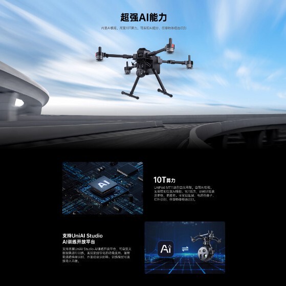 Siyi Mt11 Four-Sensor Ai Gimbal 8K High-Definition Thermal Imaging Distance-Measuring Drone for Engineering Vehicle Inspection