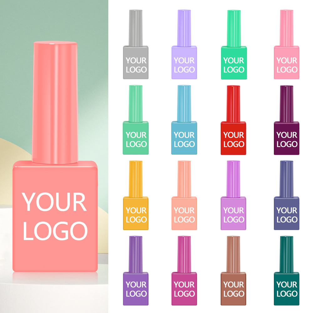 Glue nail polish wholesale Nail enhancement Colored plastic Color bottle suit machining customized function Tempered Scrub Primer