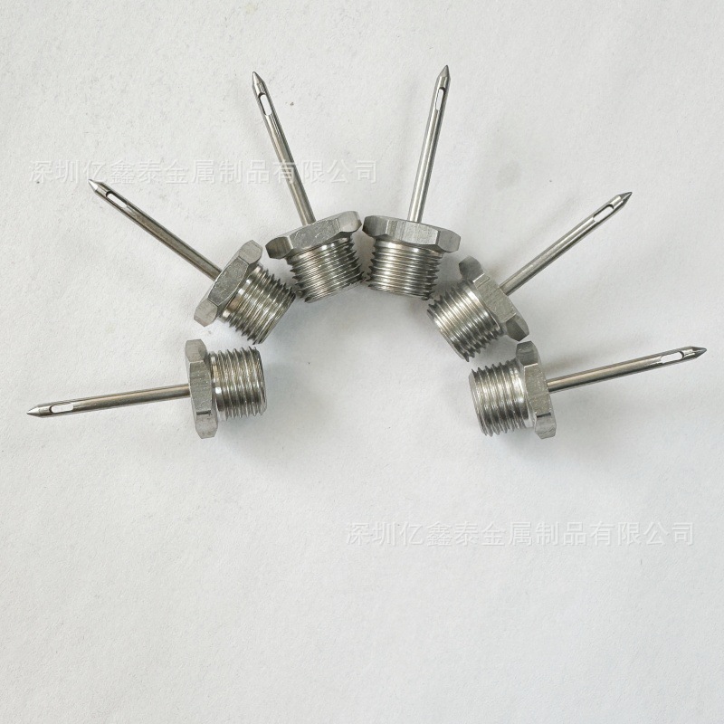 侧孔针 红酒开瓶器针2*0.4 电火花打孔磨尖焊接加工