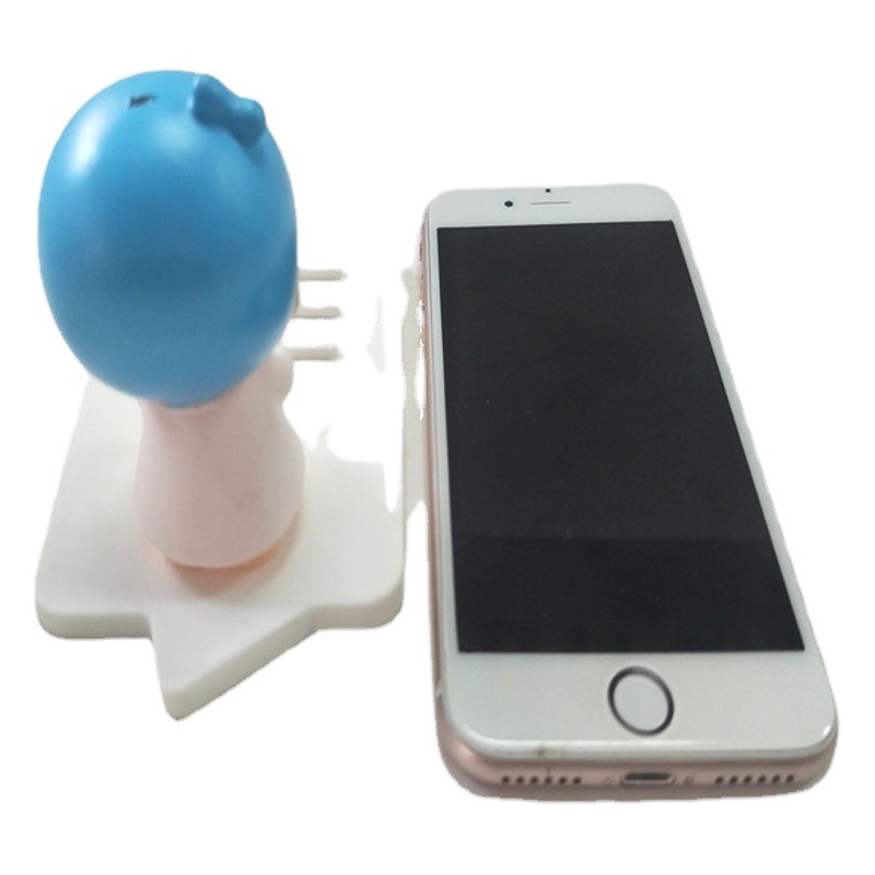 Pink Girly Heart Desktop Adjustable Mobile Phone Holder Cartoon Creative Pvc Soft Glue Cute Lazy Tablet Holder