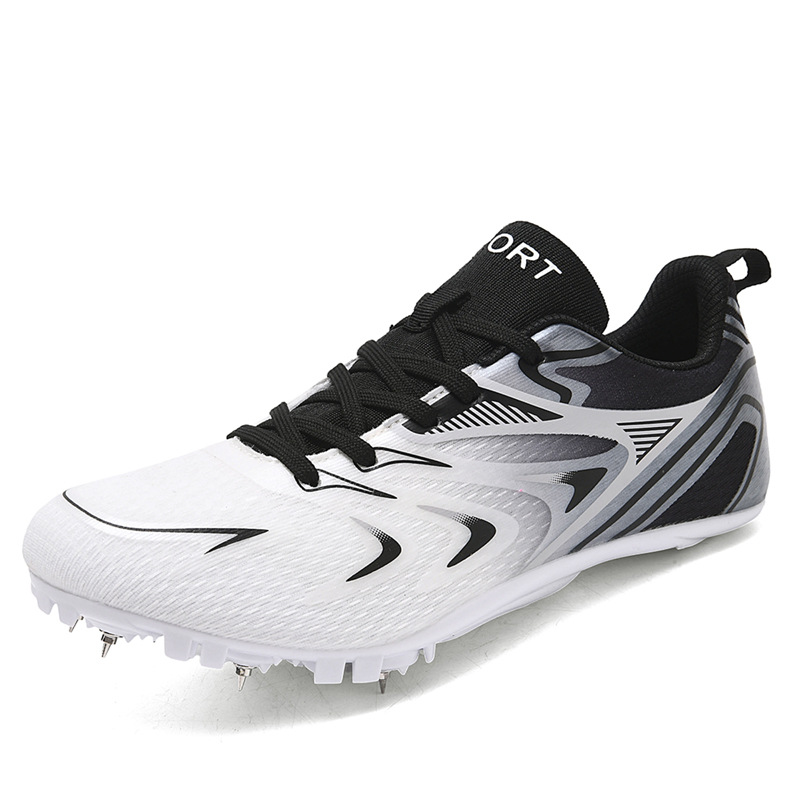 Nuevos zapatos de clavos de pista y campo para estudiantes de primaria y secundaria para competir en exámenes deportivos para correr y respirar zapatos de entrenamiento deportivo