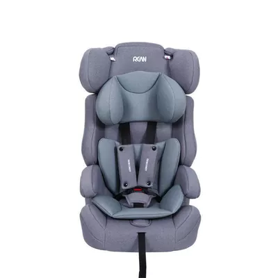 Car child safety seat Safety Seat Simple Portable - atmospheric-morandi-grey-large-space-ececc-double-certification-9-months-12-years-old