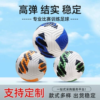 加工定制青少年训练5号机缝足球加印LOGO室外运动PVC足球跨境厂家