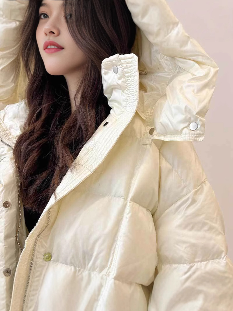 Chaqueta corta de plumón de ganso, estilo nuevo de invierno de alta gama, chaqueta acolchada pequeña, abrigo de plumón para clima frío. image 4