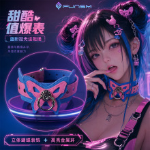 女用皮革项圈角色扮演sm束缚道具牵引绳项圈成人另类情趣用品