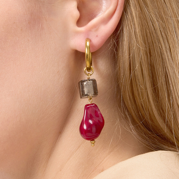genuine design earrings stainless steel