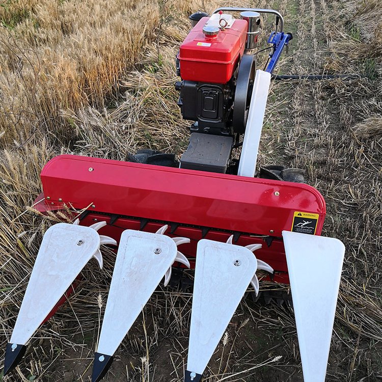 柴油手扶式割晒机 小型辣椒割倒机 玉米秸秆放片机