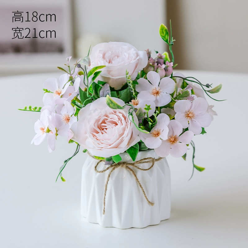 Nordic simulation flower decorative flower decorative flower room fake flowers fake flower plastic flower dining table flower bionic bionic flower bleaching flowers