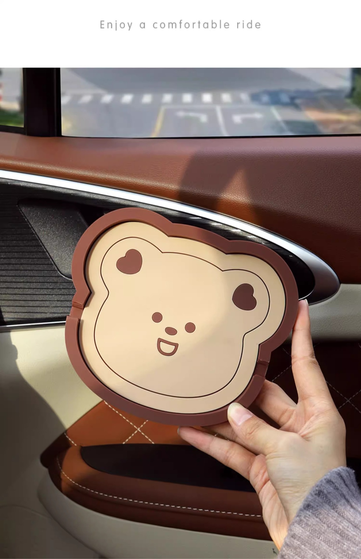 Car Phone Holder Anti-Slip Mat for Women Dashboard Cartoon Multifunctional Car Phone Holder Silicone Anti-Slip