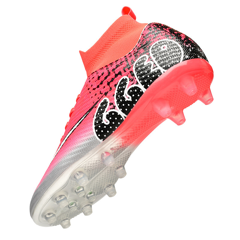 Zapatos de fútbol transfronterizos de alto nivel, niños y niñas, clavos de césped, zapatos de entrenamiento de estudiantes juveniles