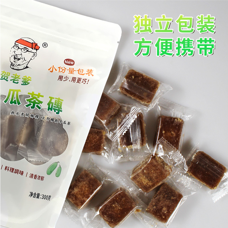 何老爹ミニ冬瓜茶磚300g小粒飲料濃縮シロップ台湾風味何老家の古風な味