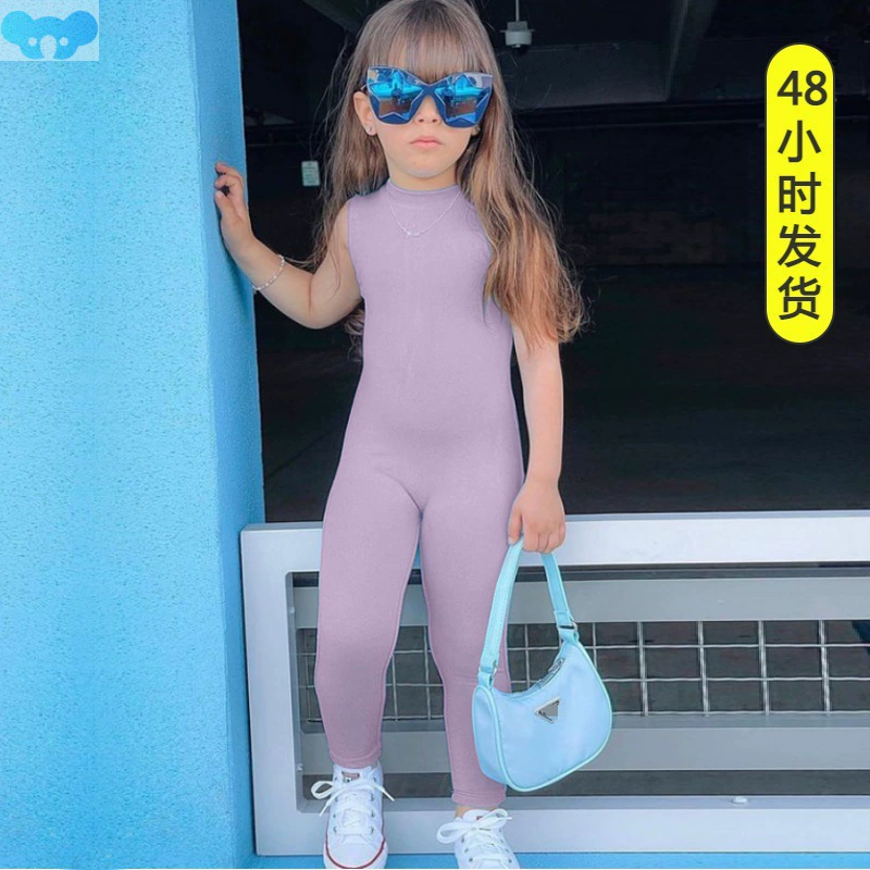 2022 Детская одежда, модный комбинезон с рукавами для девочек