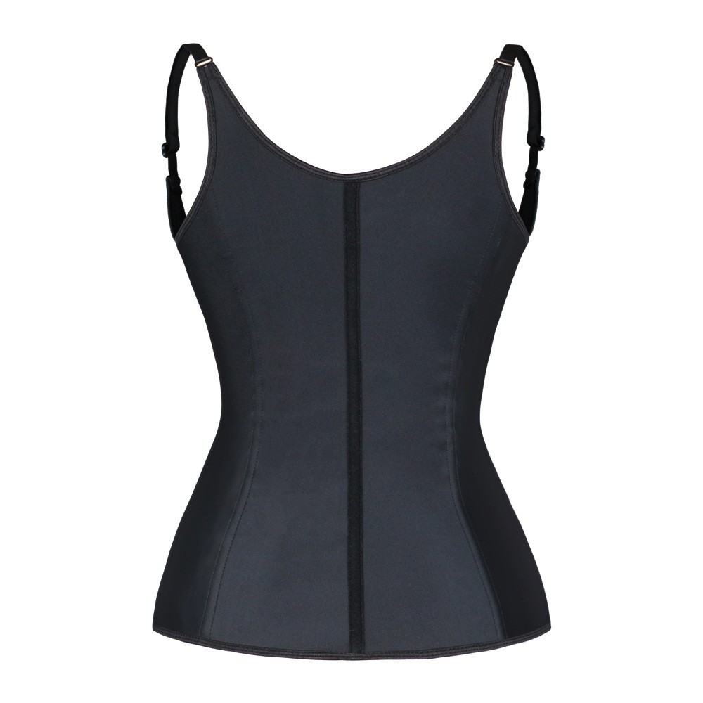 Suministro directo de fábrica de tres capas 9 hueso de acero correa de hombro ajustable corsé de goma chaleco látex cintura corsé vientre que forma la ropa