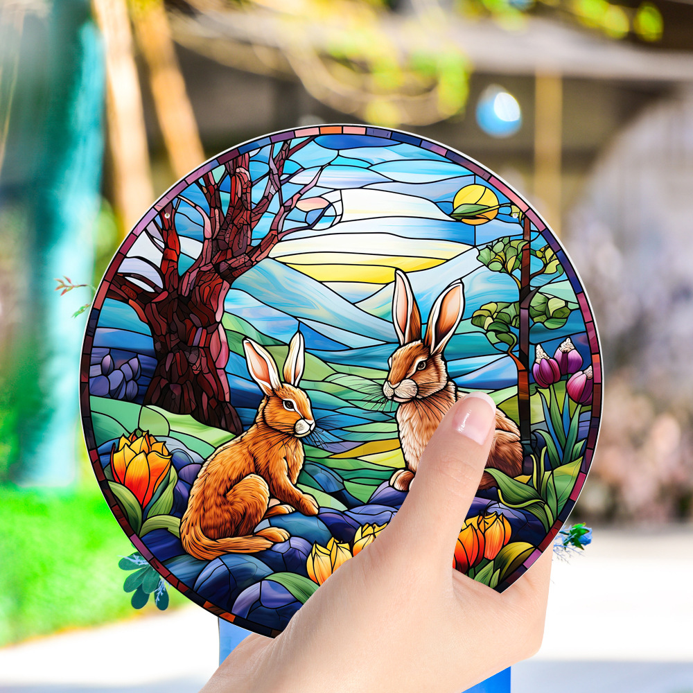 95g Weight pendant Home Textiles & Decor Type Acrylic Material Easter Festival Rabbit Pattern Casual, Elegant, Classical Style Easter Casual Elegant Classical Rabbit Arylic Party Supplies Decorations 70