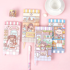 Duojia Xiaomochi new product weeks grid notebook cute ins girl heart square plan note diary