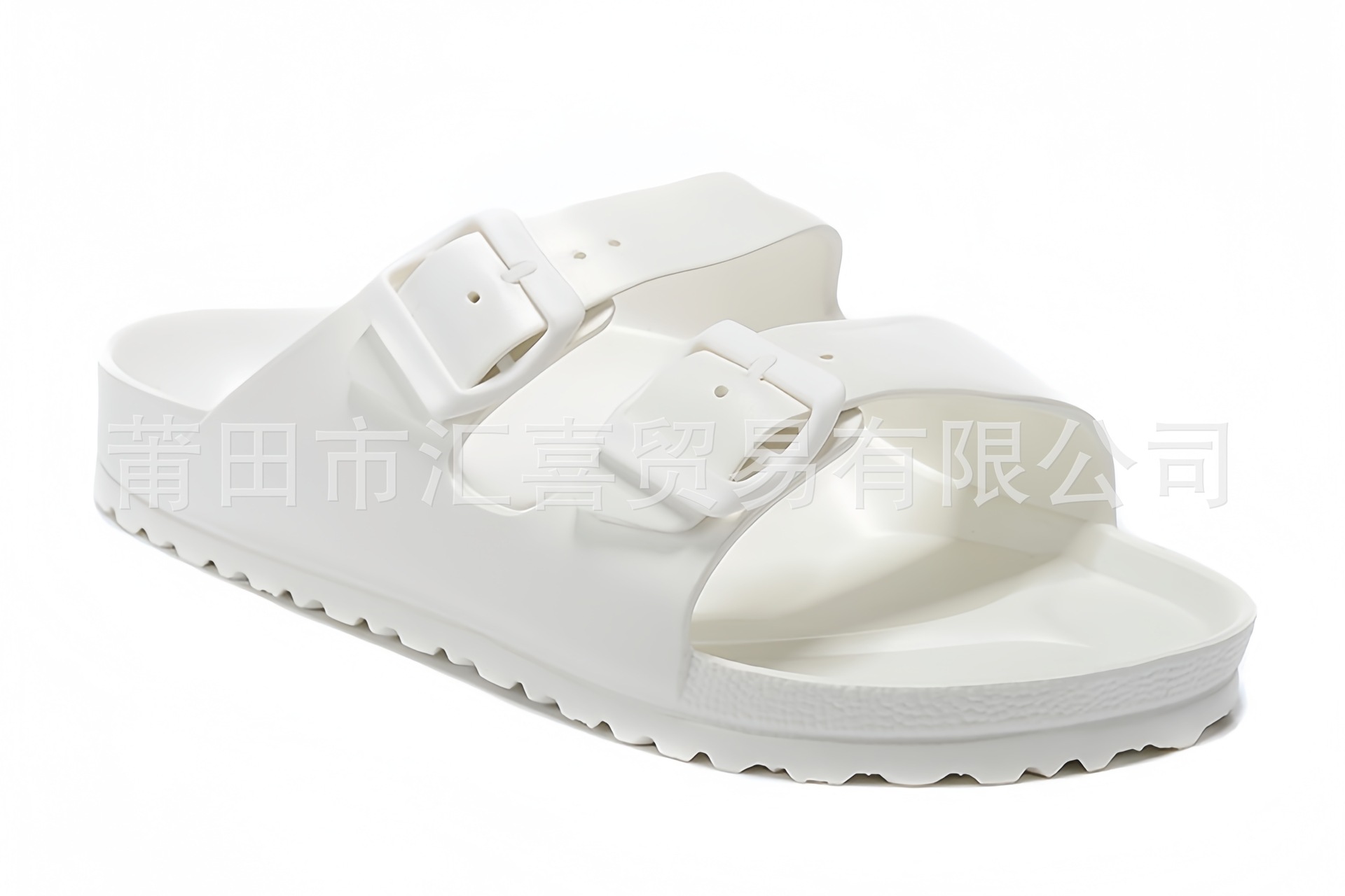 Chinelos planos de verão em EVA para uso externo, sapatos baixos com fivela dupla, sandálias em EVA, à prova d'água, antiderrapantes, ultraleves, chinelos de praia, sapatos de casal