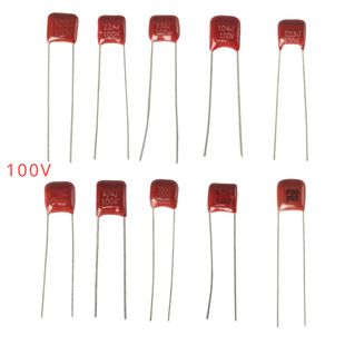 50/100PCS 400V/100V CBB Capacitor Kit Polypropylene Film 103~474/103J ~ 335J