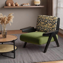 复古单人沙发椅客厅法式斑马中古风飞鸟设计师阳台休闲飞机椅卧室