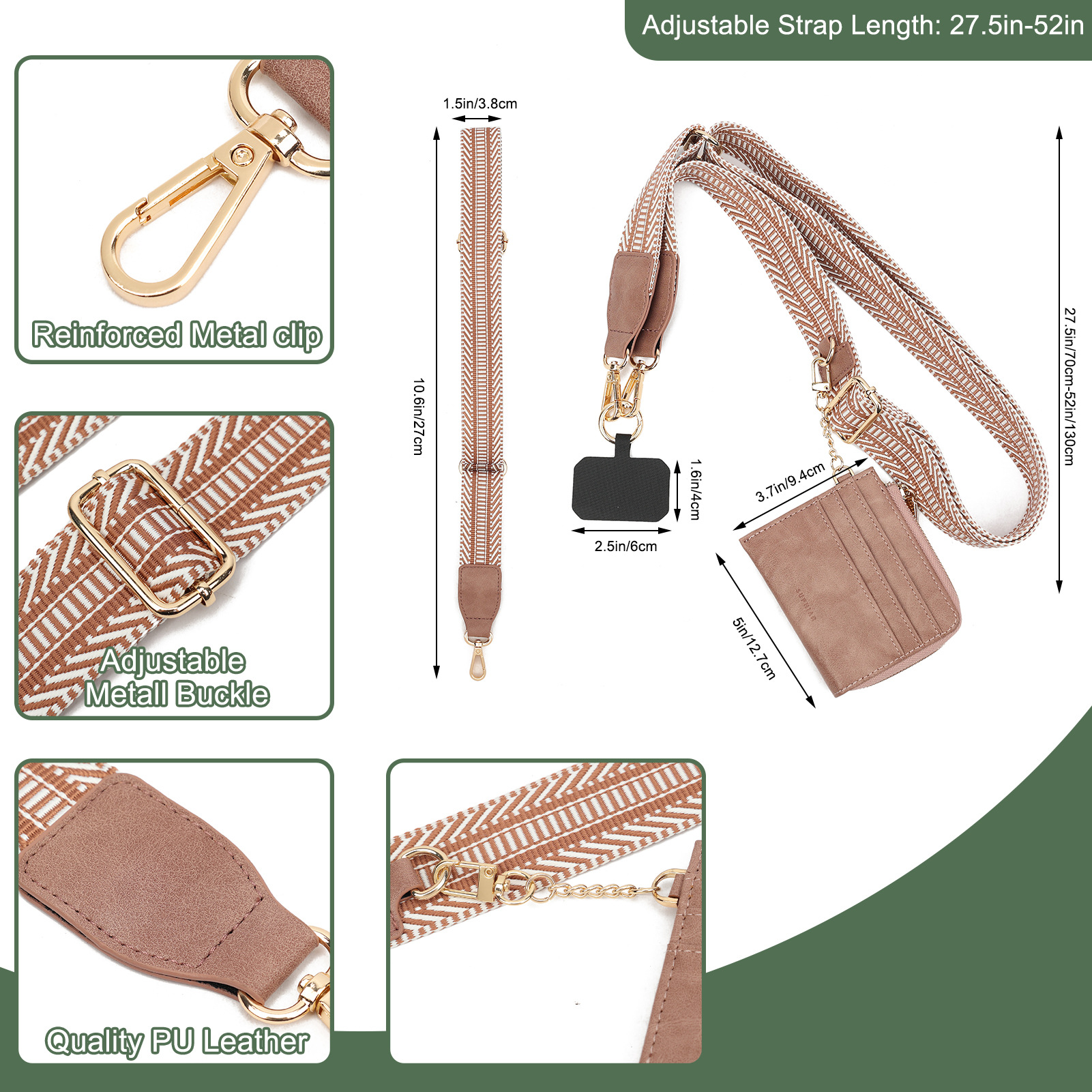 Cuello al por mayor cuerdas móviles de diseño de alta calidad accesorios de bolsas correa de hombro ajustable de alcance inclinado para evitar la pérdida de artefactos