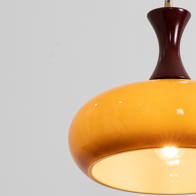 Bauhaus lámpara de pan medieval LED decoración lámpara de vidrio atmósfera retro comedor dormitorio libro francés