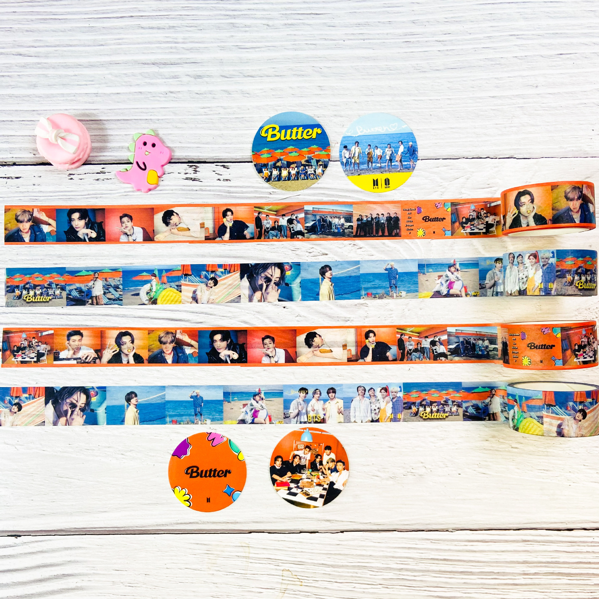 Butter Bulletproof Boyz and Paper Tape Butter Concept Photobook 2nd Edition Merchandise Stationery Notebook Sticker