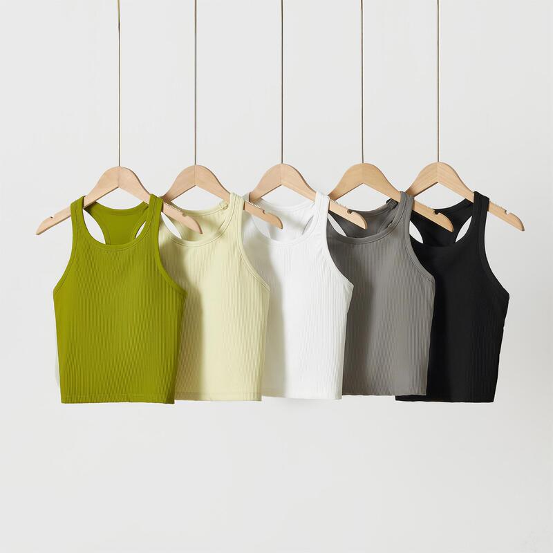 Original ebb yoga Vest Women's I-shaped sports outer wear tight quick-drying running bra with chest pad fitness top