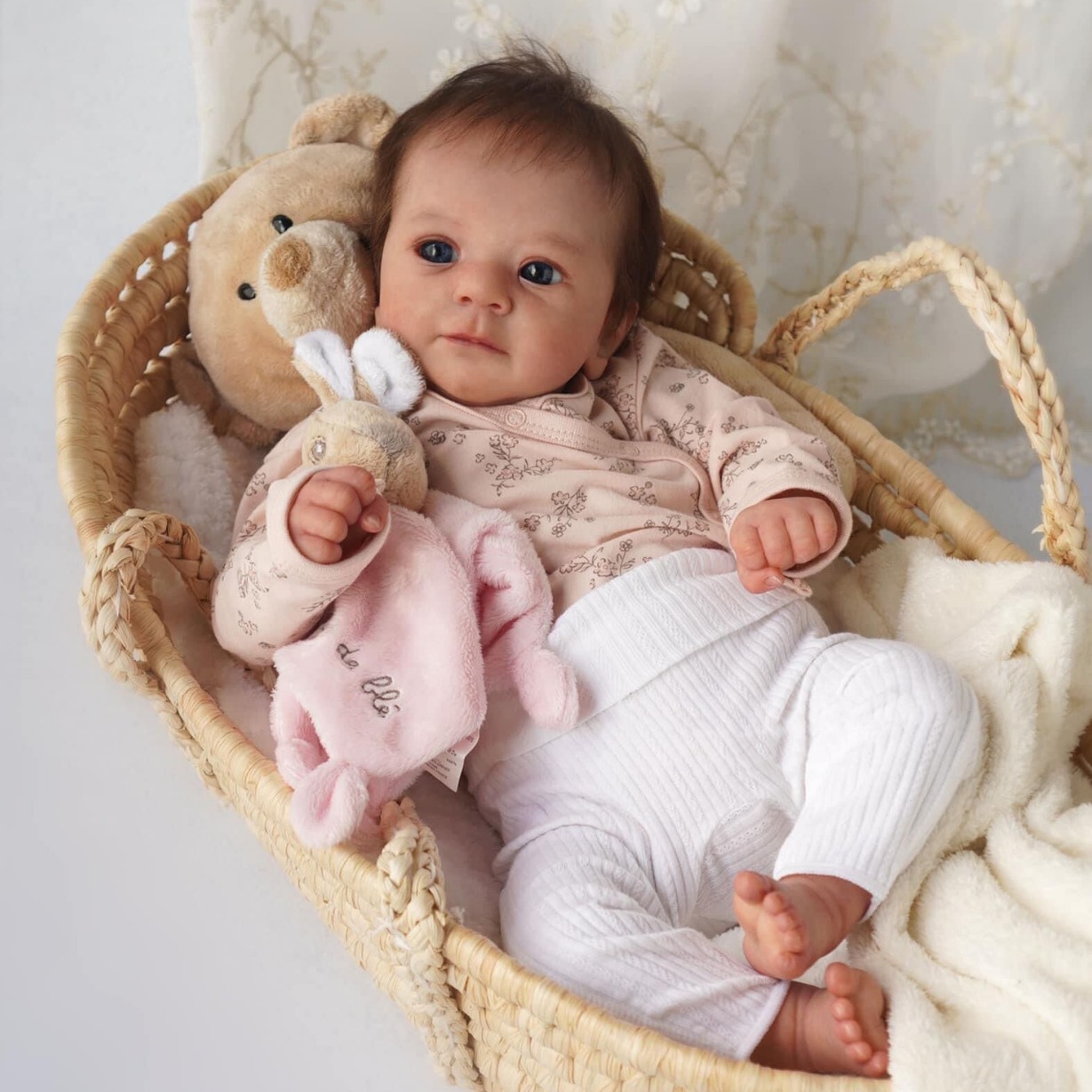 Muñeca realista NPK de 19 pulgadas, bebé recién nacido, suministro transfronterizo, venta caliente, Felicia