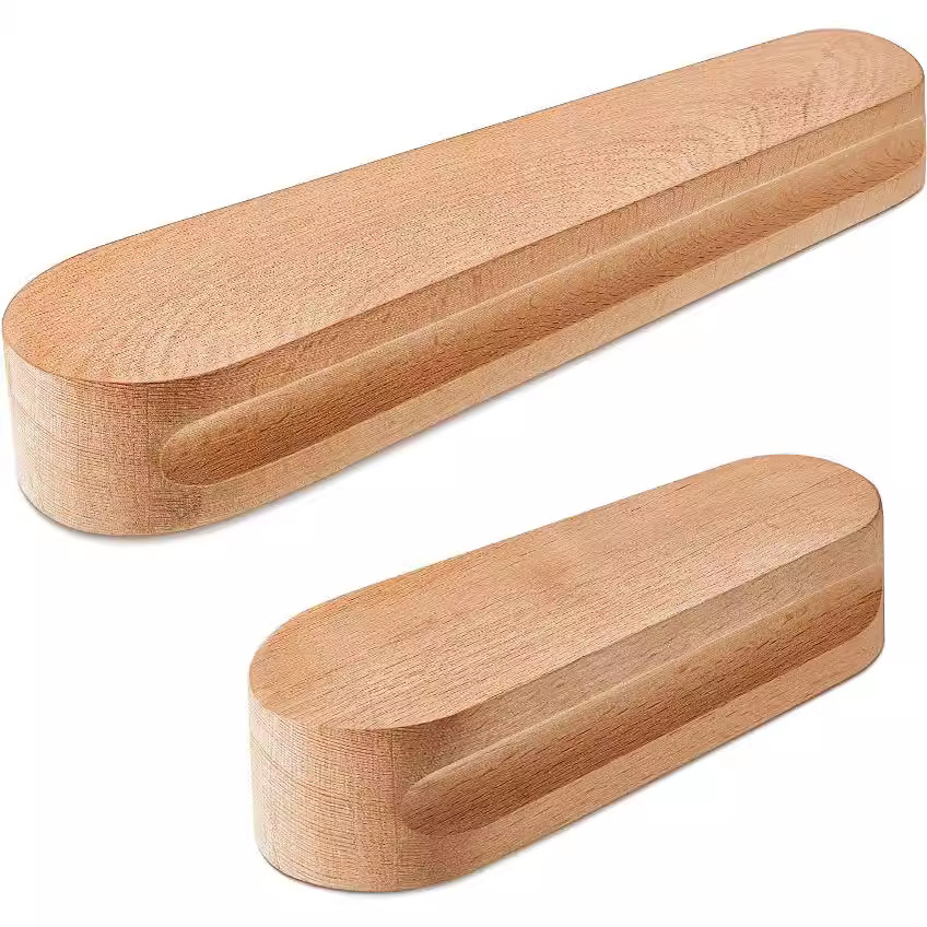 Costura de rodillos de empuje rueda de tela de madera maciza de tela presionando rueda de costura de hueso pluma patchwork herramienta traje