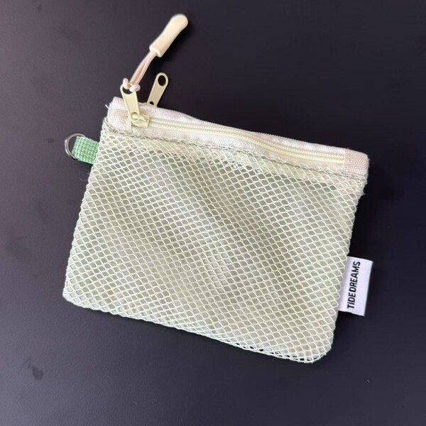 简约网格收纳包双层拉链化妆包便携旅行洗漱包化妆手拿包跨境批发