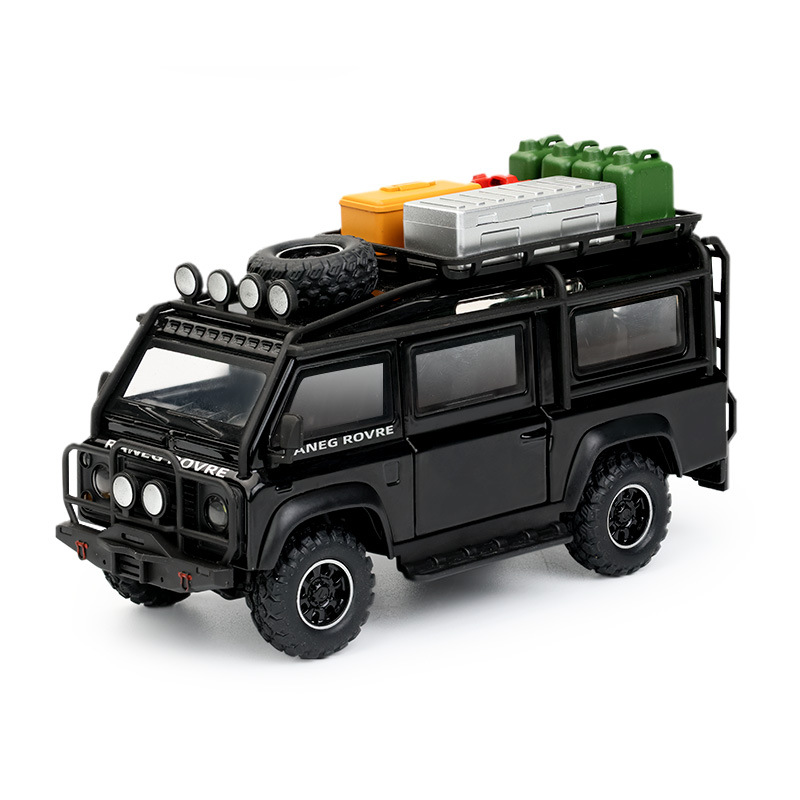 Zhongyuan Xinghejin modelo de coche 1:32 Land Rover furgoneta con sonido y luz de retorno coche de juguete modelo de efecto de sonido