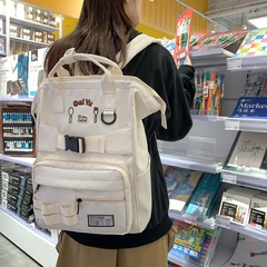 Academic Style Fresh and Sweet Girl Backpack for Back-to-School Season, Large Capacity School Bag for Middle and High School Students, Trendy Casual Bag