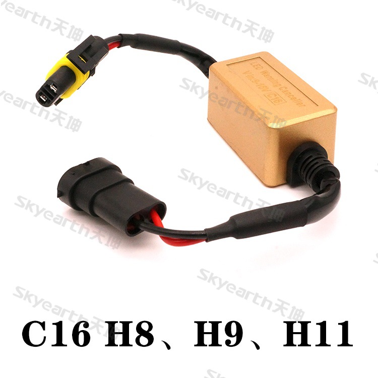 FUENTE Decodificador de faros de coche de fábrica LED C16 LED anti-ALARMA anti-flicker fallo Solver H7