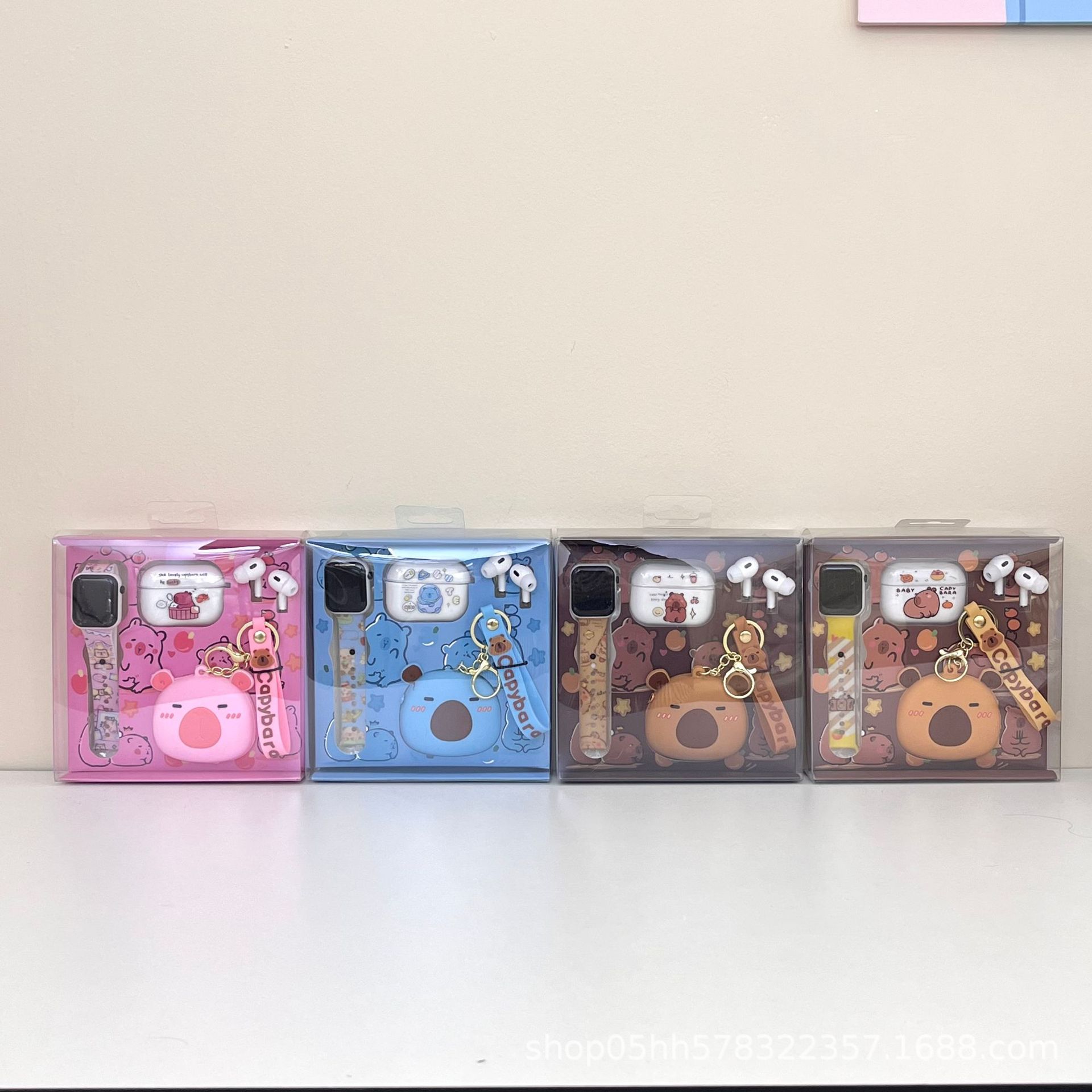 Cross-Border Hot-Selling In-Ear Cartoon Wireless Bluetooth Headset Sanrio Capibara Headphone Shell Coin Purse Set