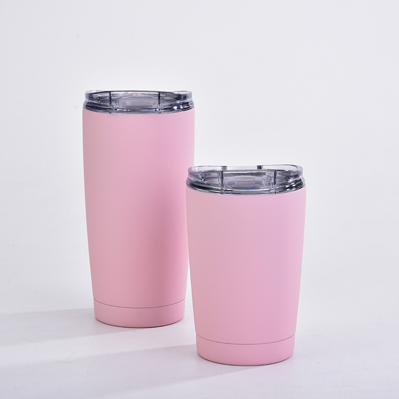 245g Weight White, Pink, Red, Blue, Yellow, Black Color Cross-border 304 Stainless Steel Vacuum Cup Car Simple Cup With Straw Men And Women With Cover Coffee Cup Tumbler 无