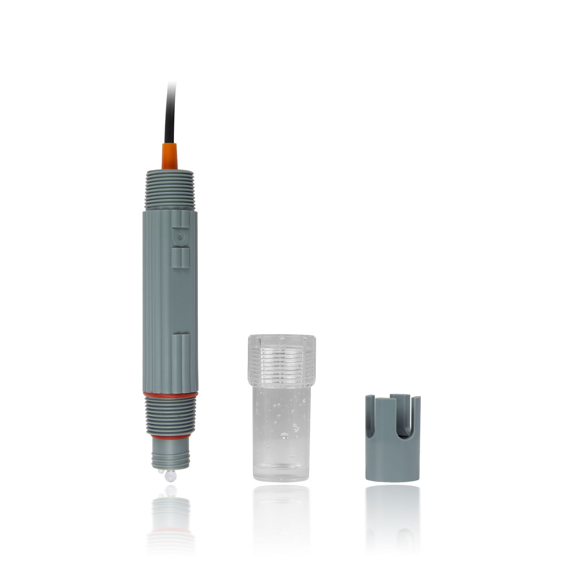 厂家直销高精度PT1000温度补偿pH塑壳ABS传感器pH探头酸碱测量仪