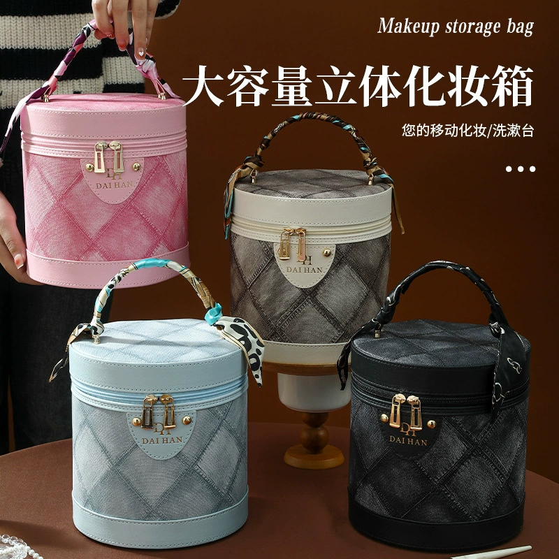 Универсальная водостойкая вместительная косметичка, ручная щетка