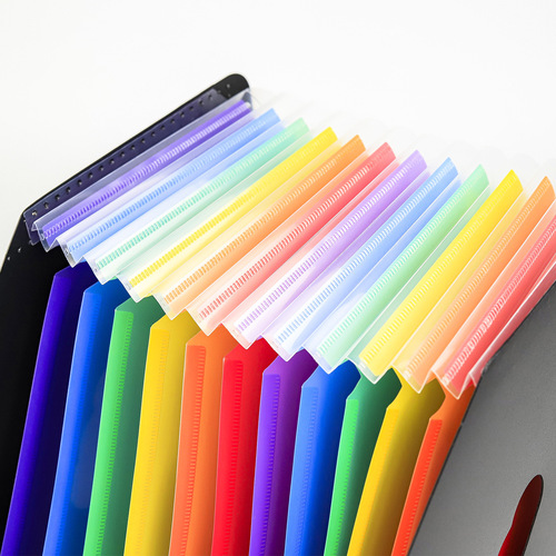 A4 accordion bag with 13 compartments, multi-layer file folder, test paper storage, document organizer