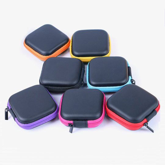 Spot headset storage bag 3C digital storage box U disk data cable zipper bag EVA Bluetooth headset storage packaging