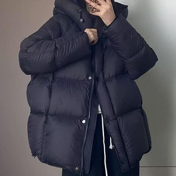 2025冬季新款女装女士羽绒棉服女中长款加厚龟背泡芙韩系一件代发